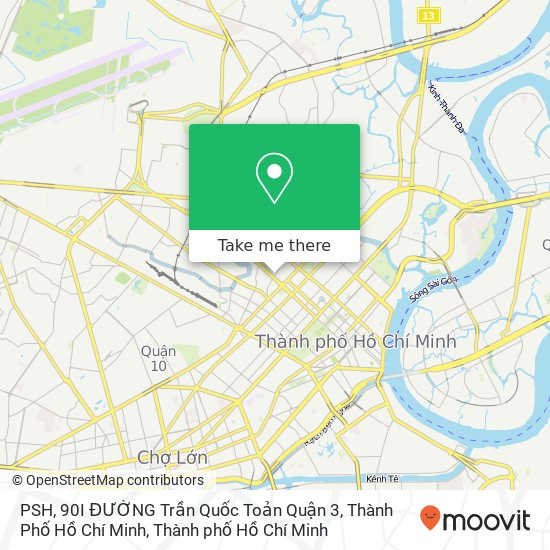Bản đồ PSH, 90I ĐƯỜNG Trần Quốc Toản Quận 3, Thành Phố Hồ Chí Minh