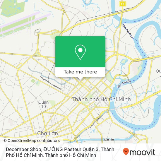 Bản đồ December Shop, ĐƯỜNG Pasteur Quận 3, Thành Phố Hồ Chí Minh