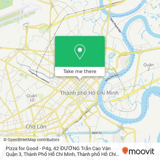 Bản đồ Pizza for Good - P4g, 42 ĐƯỜNG Trần Cao Vân Quận 3, Thành Phố Hồ Chí Minh