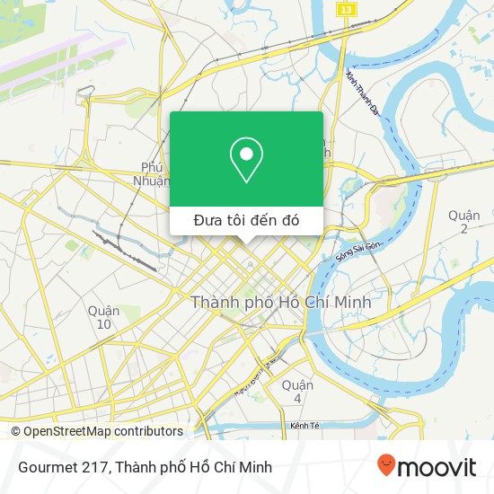Bản đồ Gourmet 217, 217 ĐƯỜNG Nguyễn Văn Thủ Quận 1, Thành Phố Hồ Chí Minh