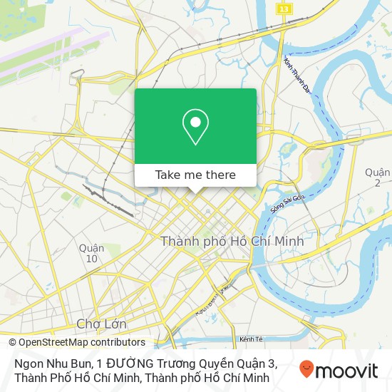 Bản đồ Ngon Nhu Bun, 1 ĐƯỜNG Trương Quyền Quận 3, Thành Phố Hồ Chí Minh