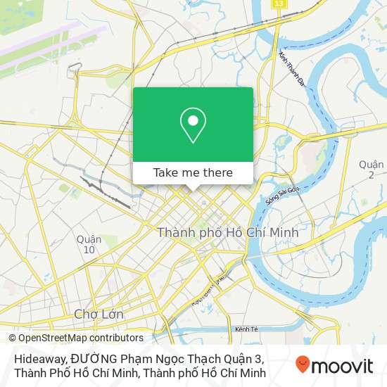 Bản đồ Hideaway, ĐƯỜNG Phạm Ngọc Thạch Quận 3, Thành Phố Hồ Chí Minh