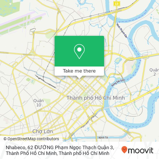 Bản đồ Nhabeco, 62 ĐƯỜNG Phạm Ngọc Thạch Quận 3, Thành Phố Hồ Chí Minh