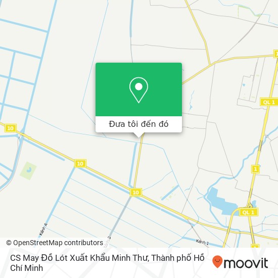 Bản đồ CS May Đồ Lót Xuất Khẩu Minh Thư, Huyện Bình Chánh, Thành Phố Hồ Chí Minh