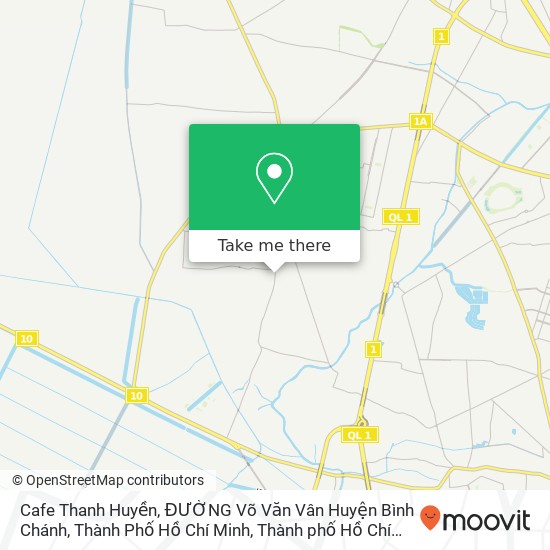 Bản đồ Cafe Thanh Huyền, ĐƯỜNG Võ Văn Vân Huyện Bình Chánh, Thành Phố Hồ Chí Minh