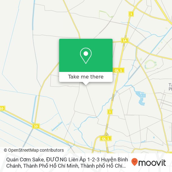 Bản đồ Quán Cơm Sake, ĐƯỜNG Liên Ấp 1-2-3 Huyện Bình Chánh, Thành Phố Hồ Chí Minh