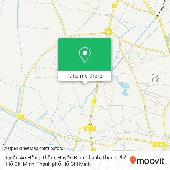 Bản đồ Quần Áo Hồng Thắm, Huyện Bình Chánh, Thành Phố Hồ Chí Minh