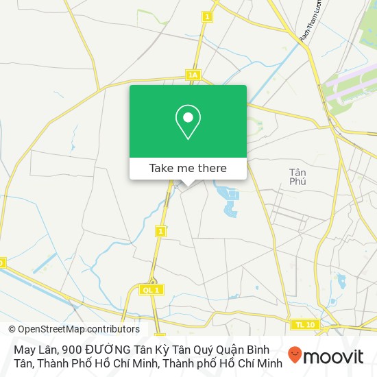Bản đồ May Lân, 900 ĐƯỜNG Tân Kỳ Tân Quý Quận Bình Tân, Thành Phố Hồ Chí Minh