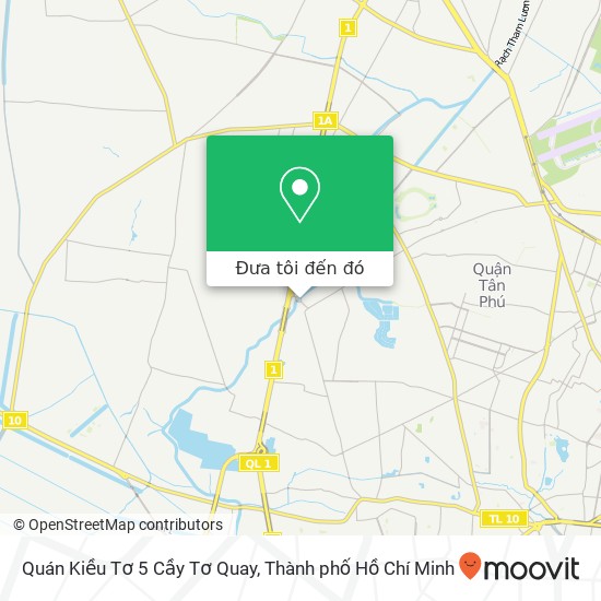 Bản đồ Quán Kiều Tơ 5 Cầy Tơ Quay, 986 ĐƯỜNG Tân Kỳ Tân Quý Quận Bình Tân, Thành Phố Hồ Chí Minh