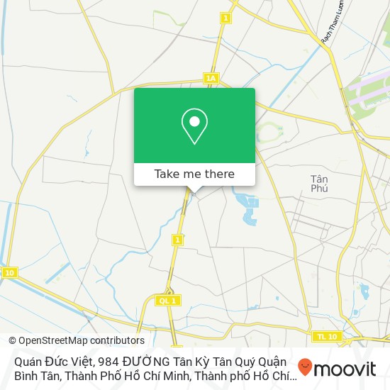 Bản đồ Quán Đức Việt, 984 ĐƯỜNG Tân Kỳ Tân Quý Quận Bình Tân, Thành Phố Hồ Chí Minh