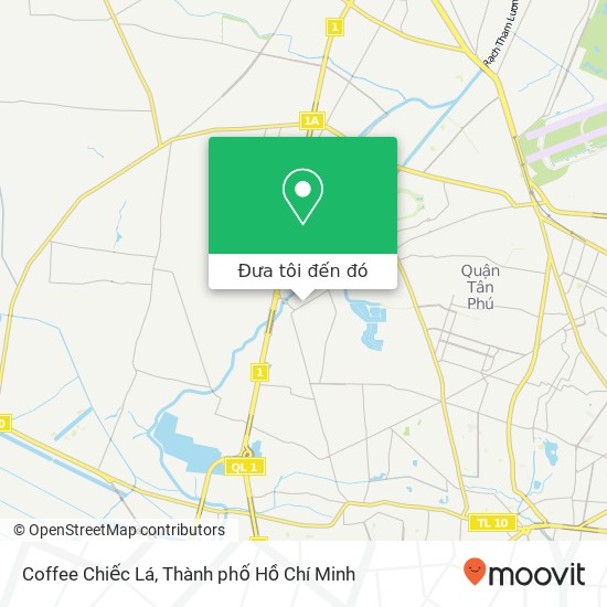 Bản đồ Coffee Chiếc Lá, ĐƯỜNG Tân Kỳ Tân Quý Quận Bình Tân, Thành Phố Hồ Chí Minh