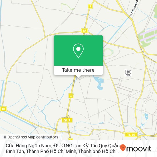 Bản đồ Cửa Hàng Ngọc Nam, ĐƯỜNG Tân Kỳ Tân Quý Quận Bình Tân, Thành Phố Hồ Chí Minh