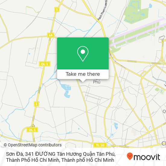 Bản đồ Sơn Đà, 341 ĐƯỜNG Tân Hương Quận Tân Phú, Thành Phố Hồ Chí Minh
