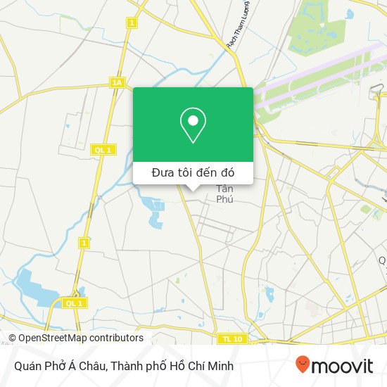 Bản đồ Quán Phở Á Châu, 327 ĐƯỜNG Tân Hương Quận Tân Phú, Thành Phố Hồ Chí Minh