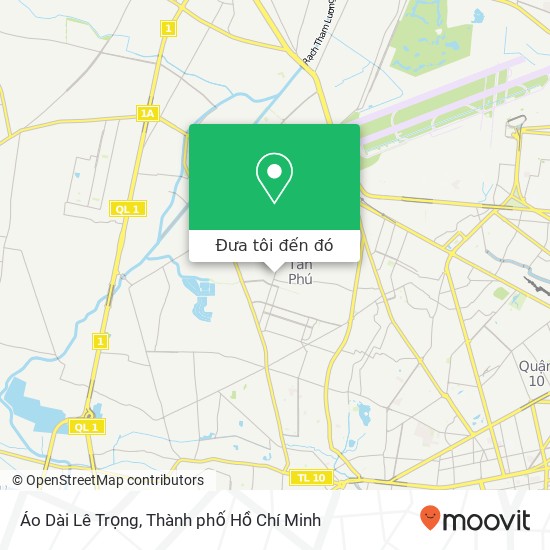 Bản đồ Áo Dài Lê Trọng, ĐƯỜNG Văn Cao Quận Tân Phú, Thành Phố Hồ Chí Minh