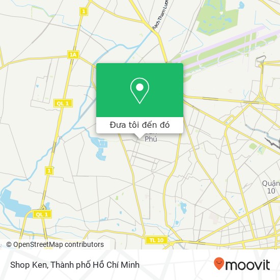 Bản đồ Shop Ken, 443 ĐƯỜNG Vườn Lài Quận Tân Phú, Thành Phố Hồ Chí Minh