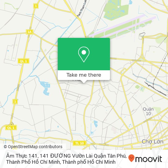 Bản đồ Ẩm Thực 141, 141 ĐƯỜNG Vườn Lài Quận Tân Phú, Thành Phố Hồ Chí Minh