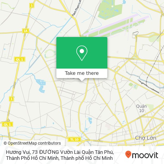 Bản đồ Hương Vui, 73 ĐƯỜNG Vườn Lài Quận Tân Phú, Thành Phố Hồ Chí Minh