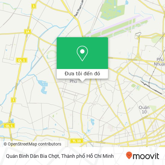 Bản đồ Quán Bình Dân Bia Chọt, 86 ĐƯỜNG Vườn Lài Quận Tân Phú, Thành Phố Hồ Chí Minh