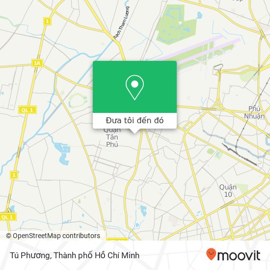 Bản đồ Tú Phương, ĐƯỜNG Nguyễn Hậu Quận Tân Phú, Thành Phố Hồ Chí Minh