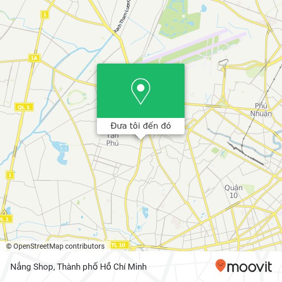 Bản đồ Nắng Shop, 6H ĐƯỜNG Cách Mạng Quận Tân Phú, Thành Phố Hồ Chí Minh