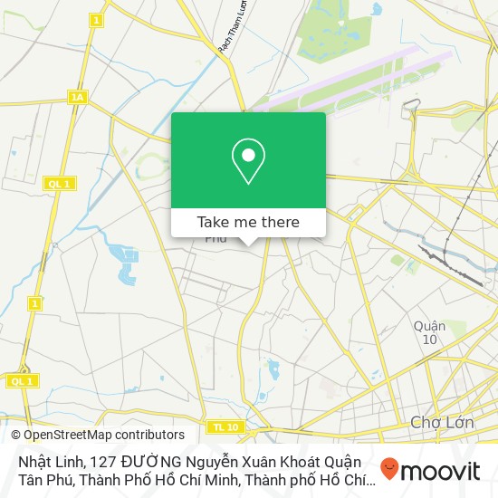 Bản đồ Nhật Linh, 127 ĐƯỜNG Nguyễn Xuân Khoát Quận Tân Phú, Thành Phố Hồ Chí Minh