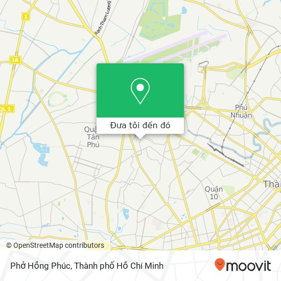 Bản đồ Phở Hồng Phúc, 157 ĐƯỜNG Đồng Đen Quận Tân Bình, Thành Phố Hồ Chí Minh