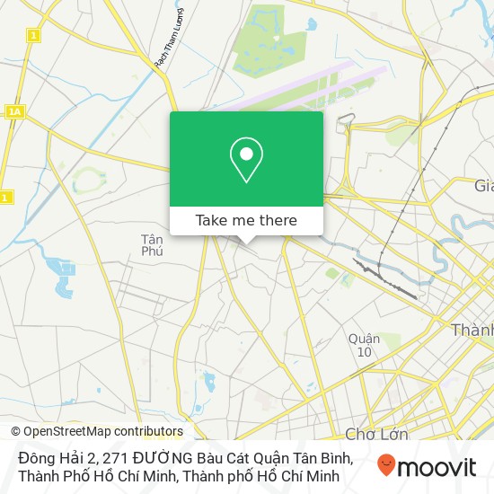 Bản đồ Đông Hải 2, 271 ĐƯỜNG Bàu Cát Quận Tân Bình, Thành Phố Hồ Chí Minh