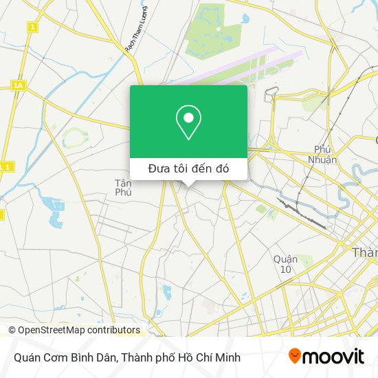 Bản đồ Quán Cơm Bình Dân