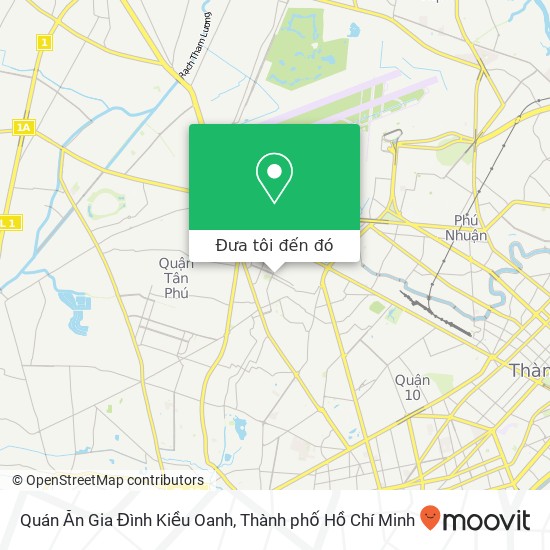 Bản đồ Quán Ăn Gia Đình Kiều Oanh, ĐƯỜNG Bàu Cát Quận Tân Bình, Thành Phố Hồ Chí Minh
