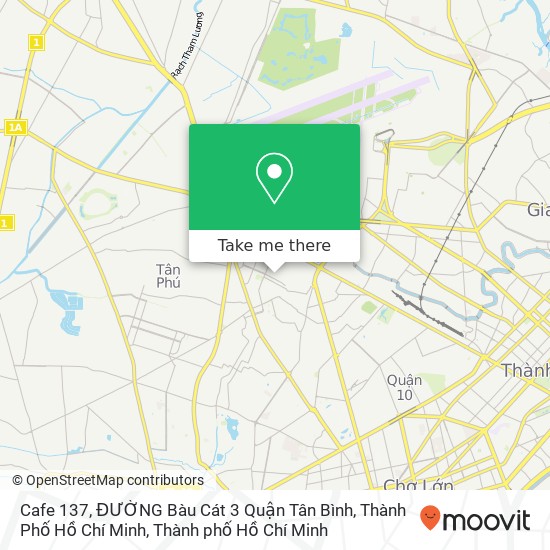 Bản đồ Cafe 137, ĐƯỜNG Bàu Cát 3 Quận Tân Bình, Thành Phố Hồ Chí Minh
