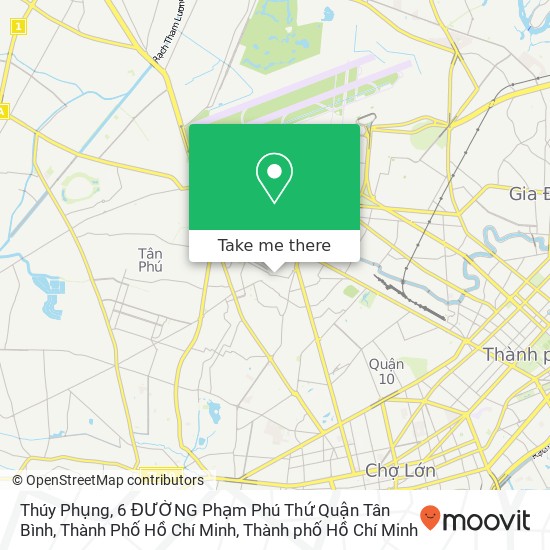 Bản đồ Thúy Phụng, 6 ĐƯỜNG Phạm Phú Thứ Quận Tân Bình, Thành Phố Hồ Chí Minh