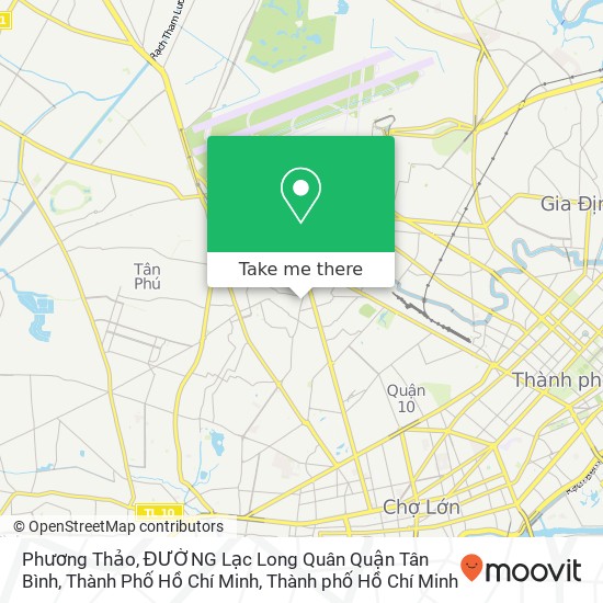 Bản đồ Phương Thảo, ĐƯỜNG Lạc Long Quân Quận Tân Bình, Thành Phố Hồ Chí Minh