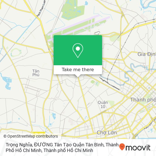 Bản đồ Trọng Nghĩa, ĐƯỜNG Tân Tạo Quận Tân Bình, Thành Phố Hồ Chí Minh