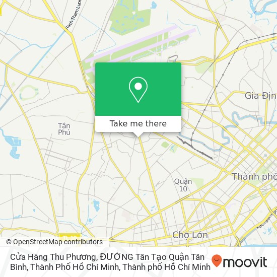 Bản đồ Cửa Hàng Thu Phương, ĐƯỜNG Tân Tạo Quận Tân Bình, Thành Phố Hồ Chí Minh