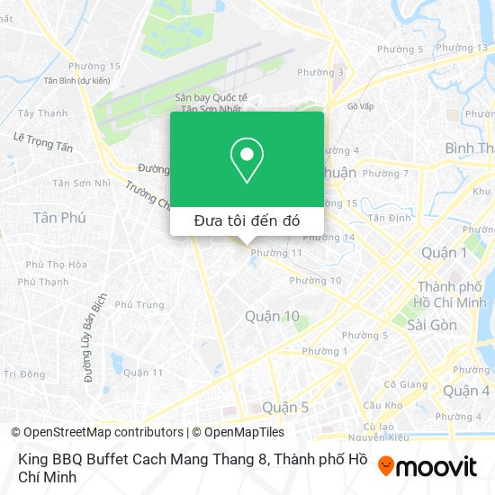 Bản đồ King BBQ Buffet Cach Mang Thang 8