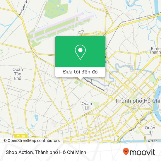 Bản đồ Shop Action, 668 ĐƯỜNG Cách Mạng Tháng 8 Quận Tân Bình, Thành Phố Hồ Chí Minh