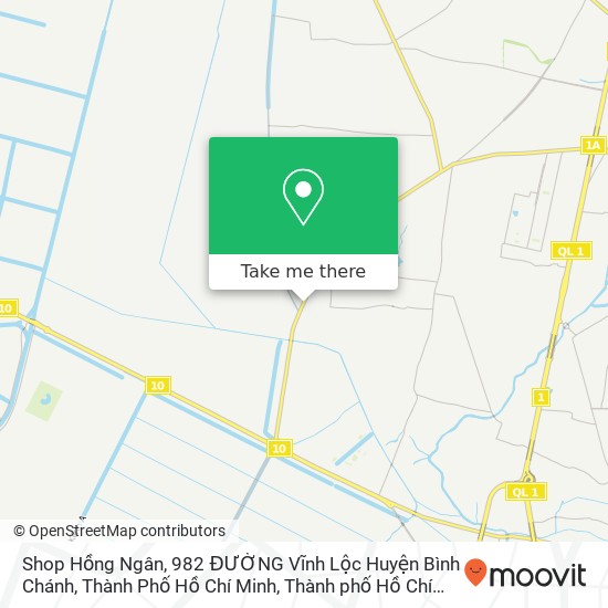 Bản đồ Shop Hồng Ngân, 982 ĐƯỜNG Vĩnh Lộc Huyện Bình Chánh, Thành Phố Hồ Chí Minh