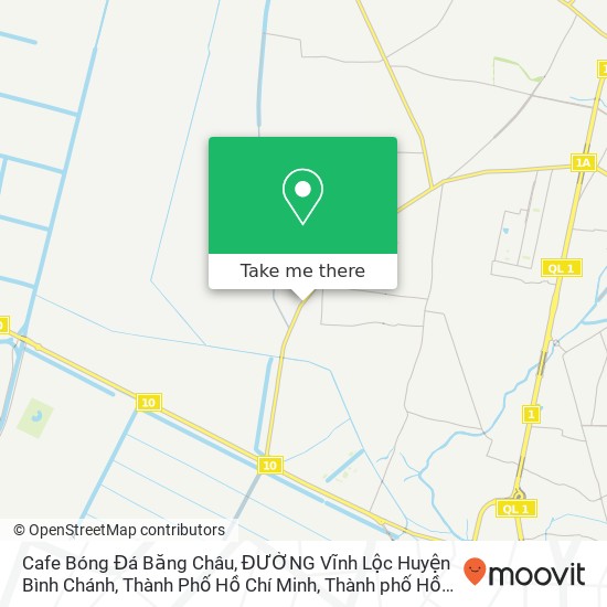 Bản đồ Cafe Bóng Đá Băng Châu, ĐƯỜNG Vĩnh Lộc Huyện Bình Chánh, Thành Phố Hồ Chí Minh