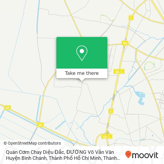 Bản đồ Quán Cơm Chay Diệu Đắc, ĐƯỜNG Võ Văn Vân Huyện Bình Chánh, Thành Phố Hồ Chí Minh