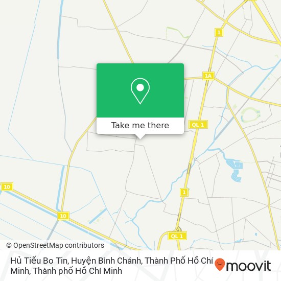 Bản đồ Hủ Tiếu Bo Tin, Huyện Bình Chánh, Thành Phố Hồ Chí Minh