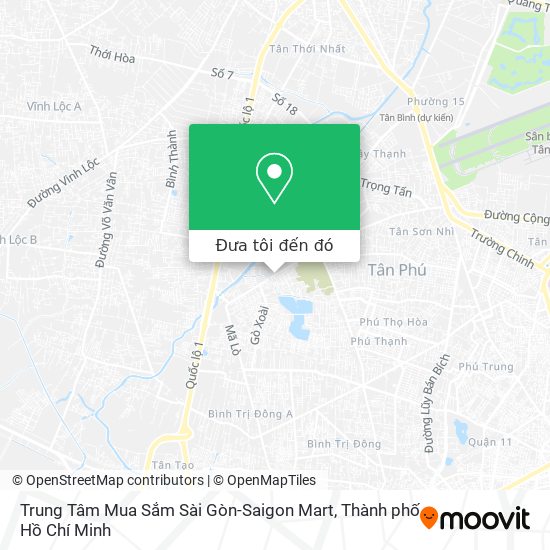 Bản đồ Trung Tâm Mua Sắm Sài Gòn-Saigon Mart