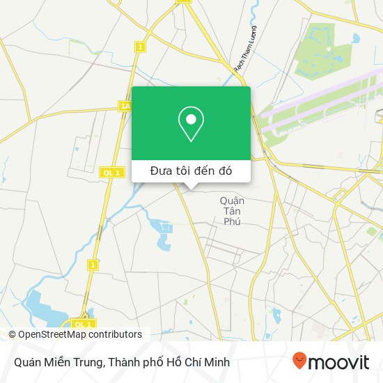 Bản đồ Quán Miền Trung, ĐƯỜNG Gò Dầu Quận Tân Phú, Thành Phố Hồ Chí Minh