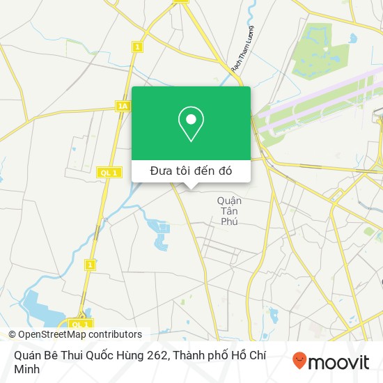 Bản đồ Quán Bê Thui Quốc Hùng 262, ĐƯỜNG Gò Dầu Quận Tân Phú, Thành Phố Hồ Chí Minh