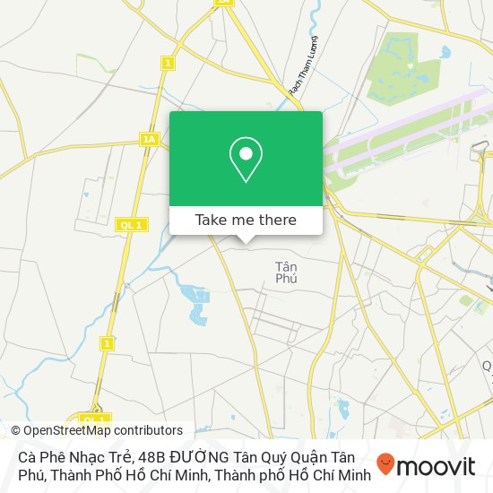 Bản đồ Cà Phê Nhạc Trẻ, 48B ĐƯỜNG Tân Quý Quận Tân Phú, Thành Phố Hồ Chí Minh