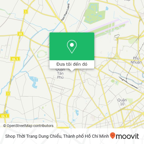 Bản đồ Shop Thời Trang Dung Chiểu, ĐƯỜNG Độc Lập Quận Tân Phú, Thành Phố Hồ Chí Minh