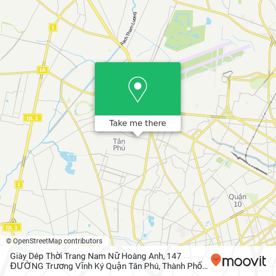 Bản đồ Giày Dép Thời Trang Nam Nữ Hoàng Anh, 147 ĐƯỜNG Trương Vĩnh Ký Quận Tân Phú, Thành Phố Hồ Chí Minh