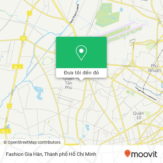 Bản đồ Fashion Gia Hân, ĐƯỜNG Độc Lập Quận Tân Phú, Thành Phố Hồ Chí Minh