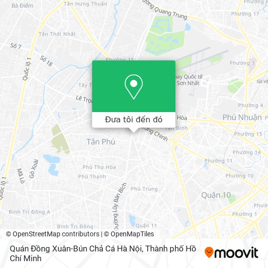Bản đồ Quán Đồng Xuân-Bún Chả Cá Hà Nội