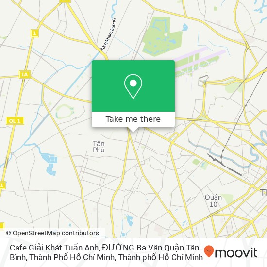 Bản đồ Cafe Giải Khát Tuấn Anh, ĐƯỜNG Ba Vân Quận Tân Bình, Thành Phố Hồ Chí Minh